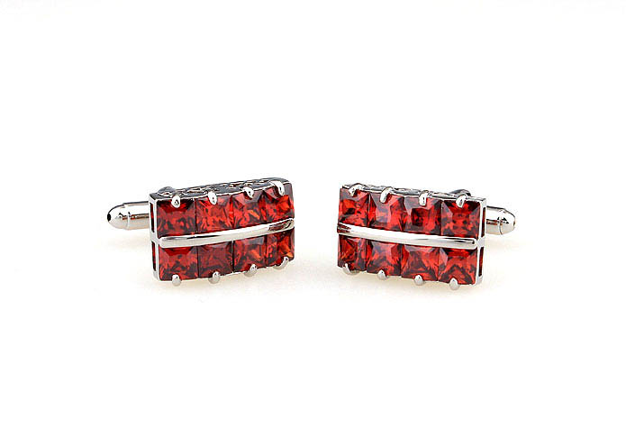  Red Festive Cufflinks Crystal Cufflinks Wholesale & Customized  CL665564