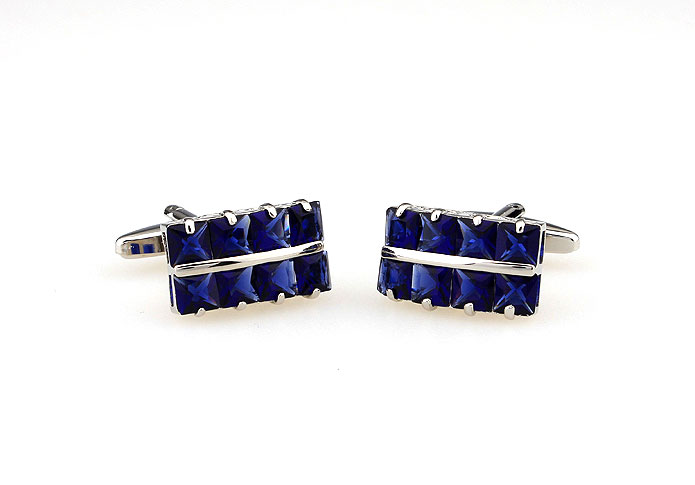  Blue Elegant Cufflinks Crystal Cufflinks Wholesale & Customized  CL665565