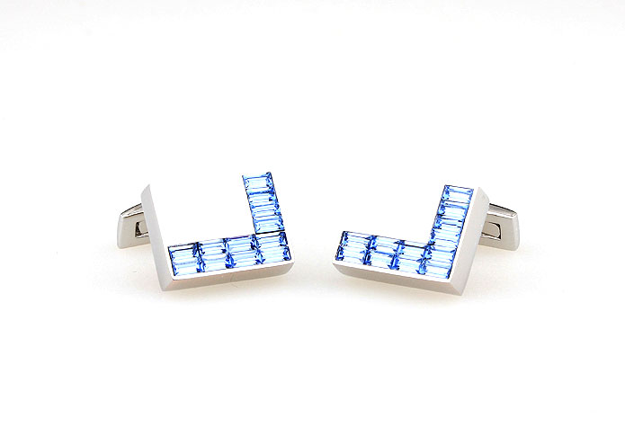  Blue Elegant Cufflinks Crystal Cufflinks Wholesale & Customized  CL665566