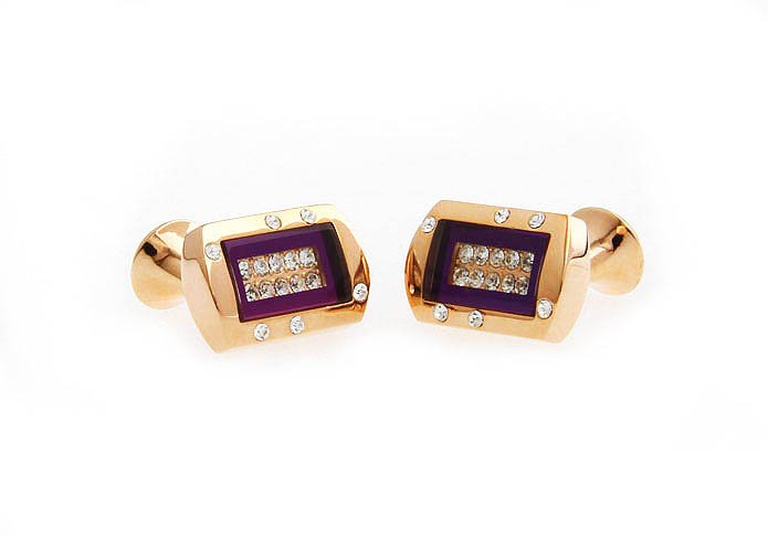  Gold Luxury Cufflinks Crystal Cufflinks Wholesale & Customized  CL665598