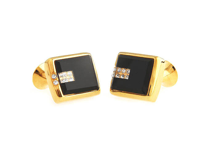  Gold Luxury Cufflinks Crystal Cufflinks Wholesale & Customized  CL665691