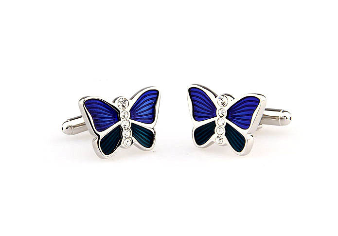 Butterfly Cufflinks  White Purity Cufflinks Crystal Cufflinks Animal Wholesale & Customized  CL665813