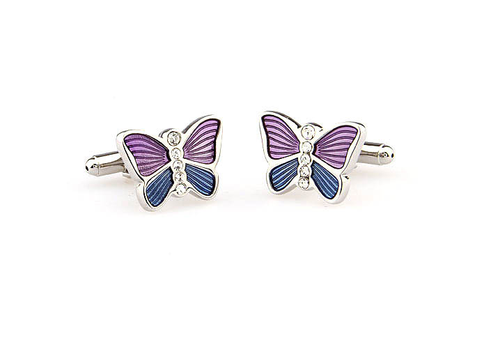 Butterfly Cufflinks  White Purity Cufflinks Crystal Cufflinks Animal Wholesale & Customized  CL665815