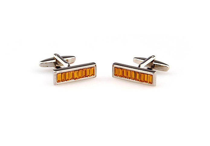  Yellow Lively Cufflinks Crystal Cufflinks Wholesale & Customized  CL665844