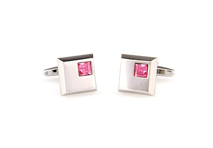  Pink Charm Cufflinks Crystal Cufflinks Wholesale & Customized  CL665872