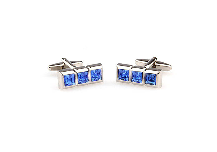  Blue Elegant Cufflinks Crystal Cufflinks Wholesale & Customized  CL665924