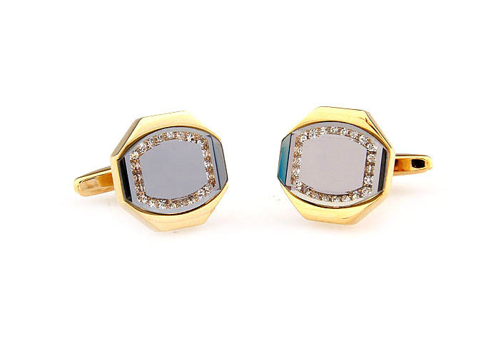  Gold Luxury Cufflinks Crystal Cufflinks Wholesale & Customized  CL665983