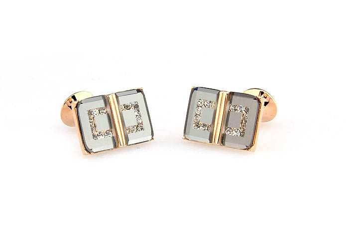  Gold Luxury Cufflinks Crystal Cufflinks Wholesale & Customized  CL665999