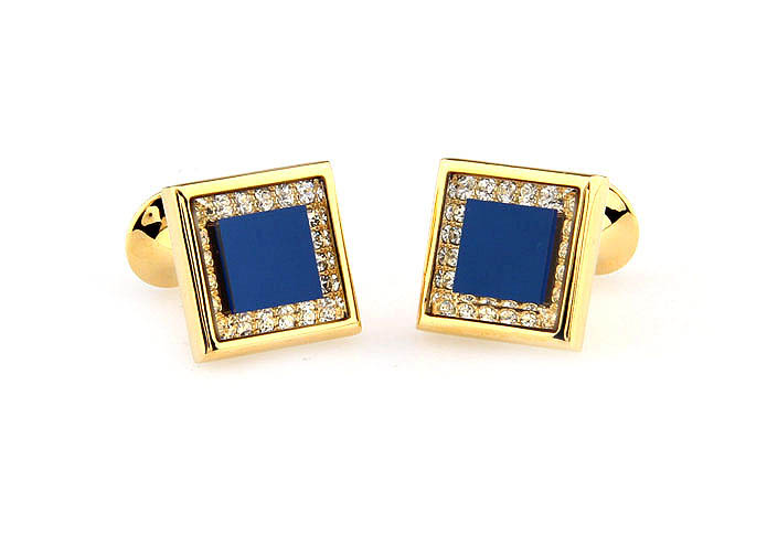  Gold Luxury Cufflinks Crystal Cufflinks Wholesale & Customized  CL666013