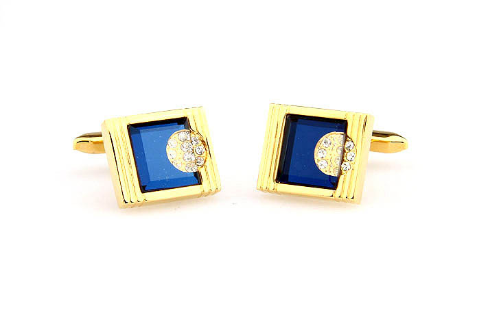  Gold Luxury Cufflinks Crystal Cufflinks Wholesale & Customized  CL666020
