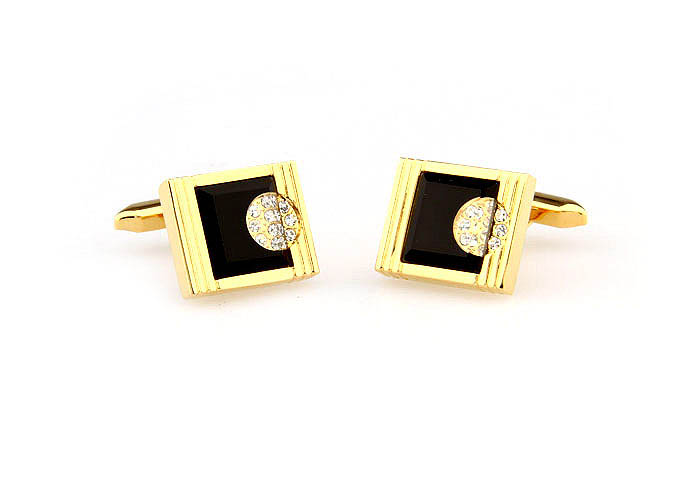  Gold Luxury Cufflinks Crystal Cufflinks Wholesale & Customized  CL666021