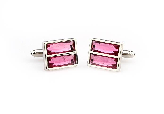  Pink Charm Cufflinks Crystal Cufflinks Wholesale & Customized  CL666124