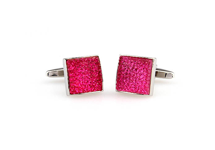  Pink Charm Cufflinks Crystal Cufflinks Wholesale & Customized  CL666146