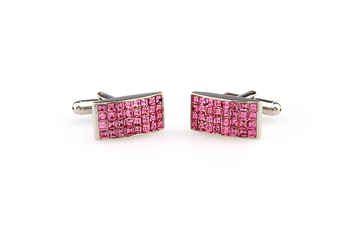  Pink Charm Cufflinks Crystal Cufflinks Wholesale & Customized  CL666232