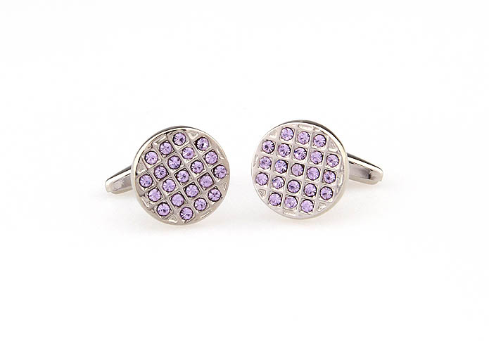  Purple Romantic Cufflinks Crystal Cufflinks Wholesale & Customized  CL666248
