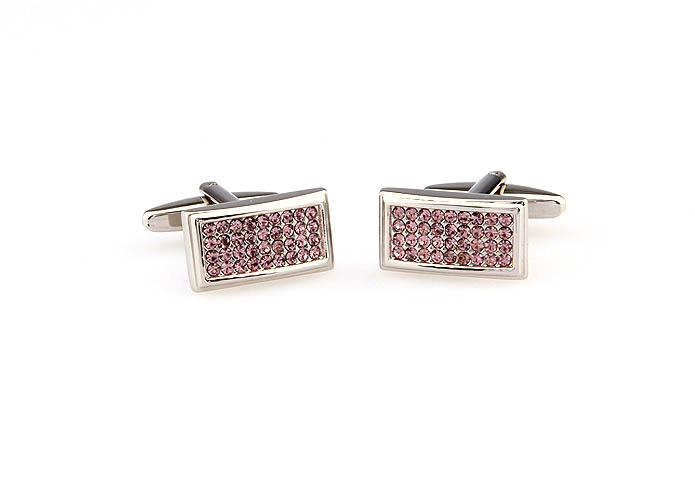  Pink Charm Cufflinks Crystal Cufflinks Wholesale & Customized  CL666249