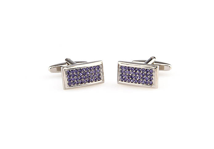  Purple Romantic Cufflinks Crystal Cufflinks Wholesale & Customized  CL666250