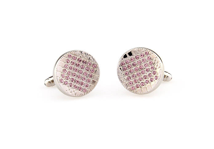  Pink Charm Cufflinks Crystal Cufflinks Wholesale & Customized  CL666253