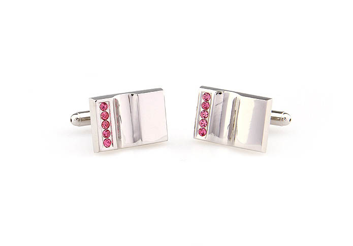  Pink Charm Cufflinks Crystal Cufflinks Wholesale & Customized  CL666268