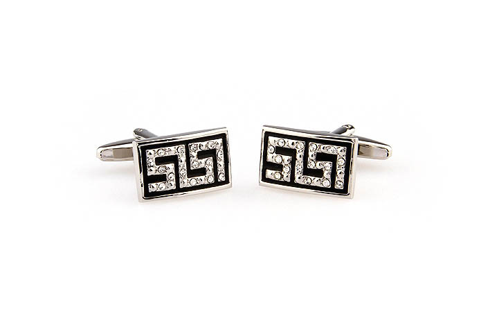 Rome texture Cufflinks  White Purity Cufflinks Crystal Cufflinks Funny Wholesale & Customized  CL666282