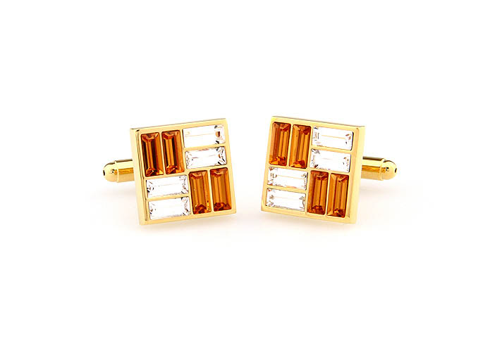  Gold Luxury Cufflinks Crystal Cufflinks Wholesale & Customized  CL666322