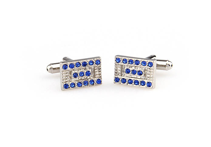  Blue Elegant Cufflinks Crystal Cufflinks Wholesale & Customized  CL666358