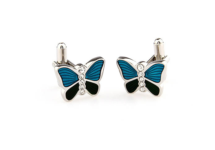 Butterfly Cufflinks  White Purity Cufflinks Crystal Cufflinks Animal Wholesale & Customized  CL666395