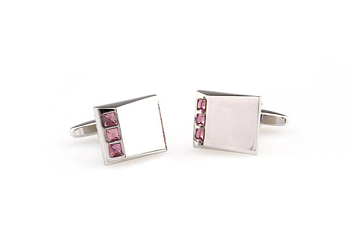  Pink Charm Cufflinks Crystal Cufflinks Wholesale & Customized  CL666397
