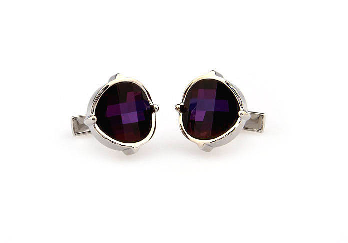 Purple Romantic Cufflinks Crystal Cufflinks Wholesale & Customized  CL666448