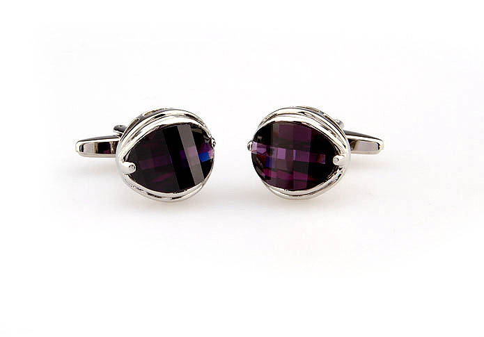  Purple Romantic Cufflinks Crystal Cufflinks Wholesale & Customized  CL666474