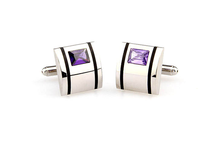  Purple Romantic Cufflinks Crystal Cufflinks Wholesale & Customized  CL666514