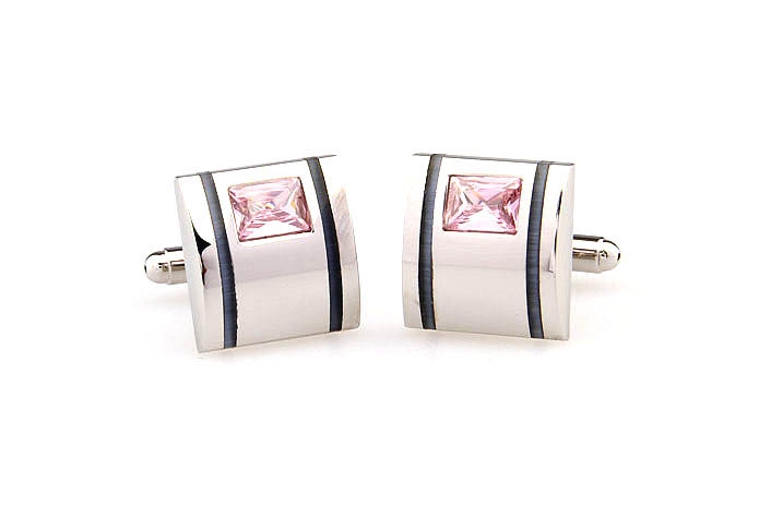  Pink Charm Cufflinks Crystal Cufflinks Wholesale & Customized  CL666520