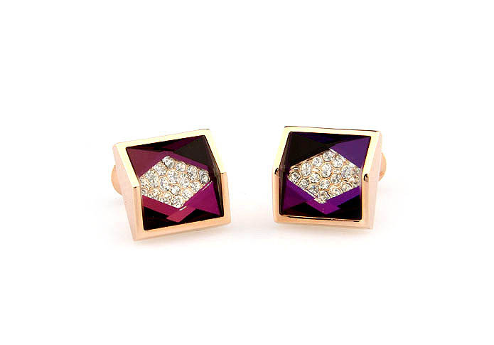  Gold Luxury Cufflinks Crystal Cufflinks Wholesale & Customized  CL666639