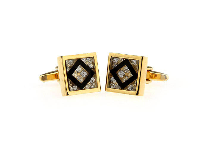  Gold Luxury Cufflinks Crystal Cufflinks Wholesale & Customized  CL666671