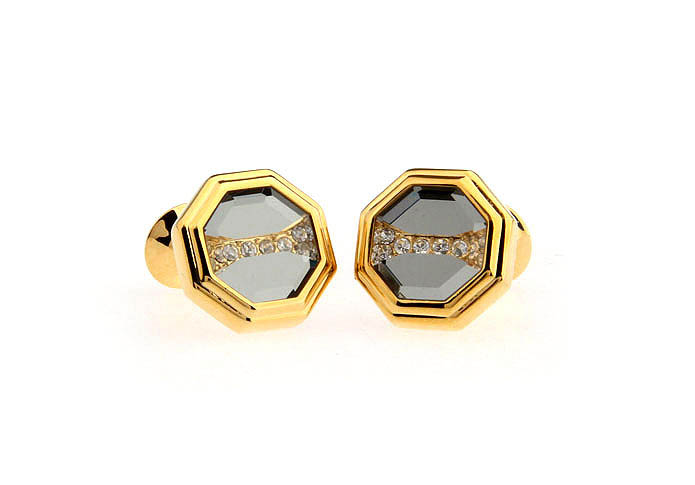  Gold Luxury Cufflinks Crystal Cufflinks Wholesale & Customized  CL666674