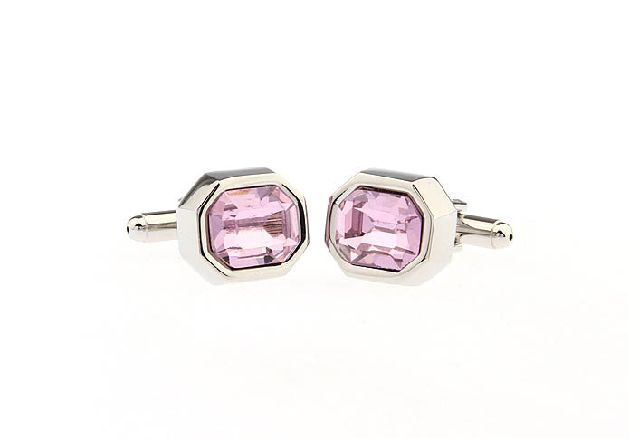  Pink Charm Cufflinks Crystal Cufflinks Wholesale & Customized  CL666696