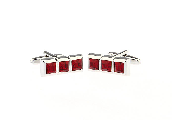  Red Festive Cufflinks Crystal Cufflinks Wholesale & Customized  CL666701