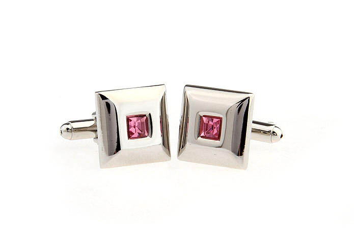  Pink Charm Cufflinks Crystal Cufflinks Wholesale & Customized  CL666749
