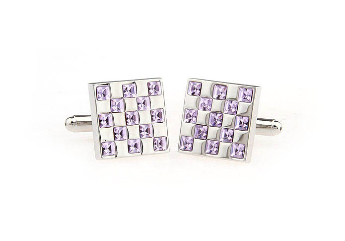  Purple Romantic Cufflinks Crystal Cufflinks Wholesale & Customized  CL666765