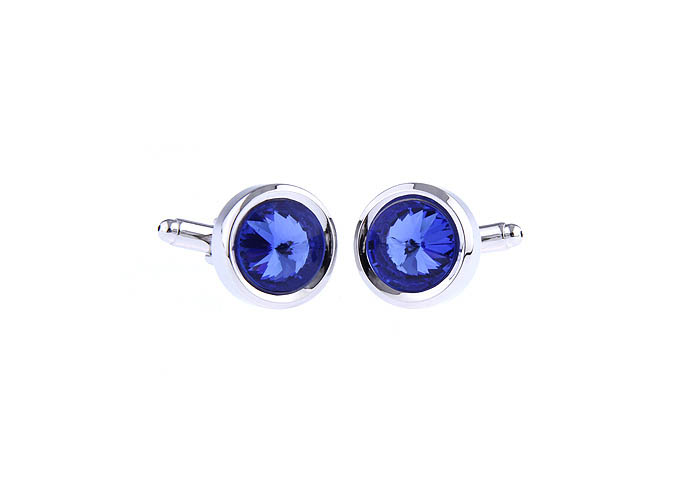  Blue Elegant Cufflinks Crystal Cufflinks Knot Wholesale & Customized  CL671706