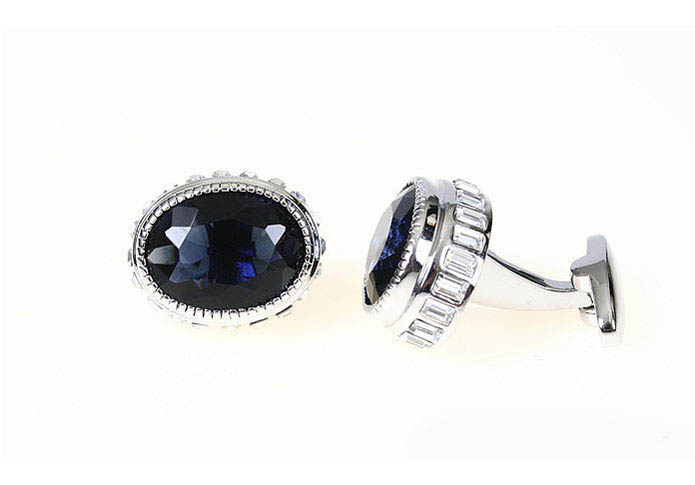  Blue Elegant Cufflinks Crystal Cufflinks Wholesale & Customized  CL680953