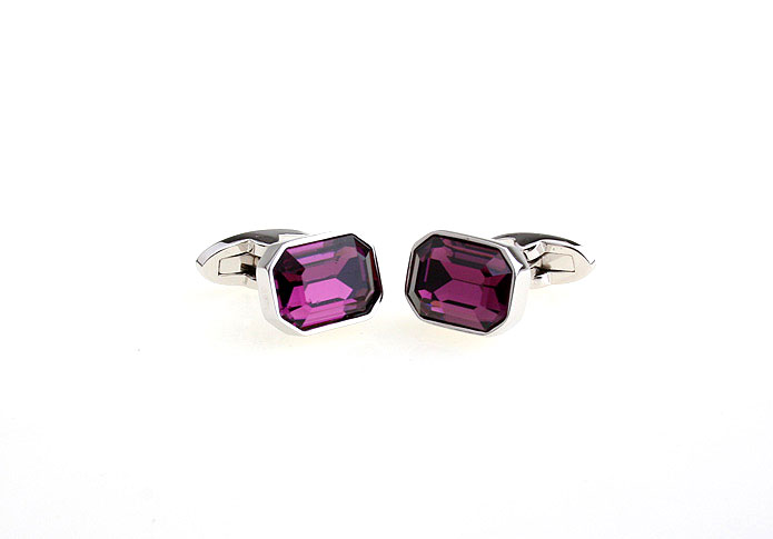  Purple Romantic Cufflinks Crystal Cufflinks Wholesale & Customized  CL680977
