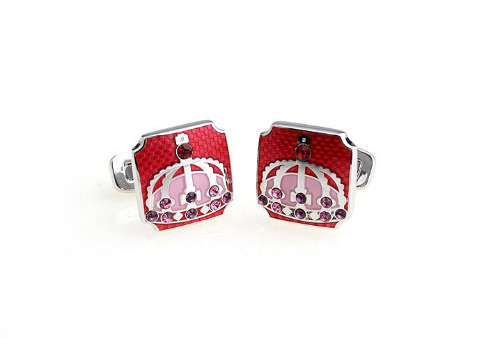 Imperial crown Cufflinks  Multi Color Fashion Cufflinks Crystal Cufflinks Hipster Wear Wholesale & Customized  CL680998