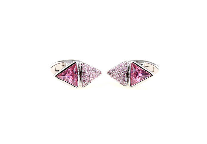  Pink Charm Cufflinks Crystal Cufflinks Wholesale & Customized  CL681011