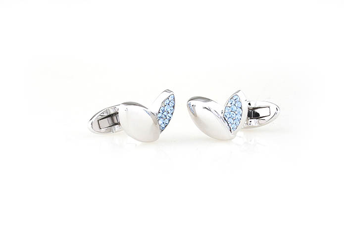 Heart shaped Cufflinks  Blue Elegant Cufflinks Crystal Cufflinks Funny Wholesale & Customized  CL681044