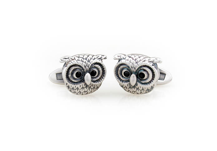 Owl Cufflinks  Black Classic Cufflinks Crystal Cufflinks Animal Wholesale & Customized  CL681048