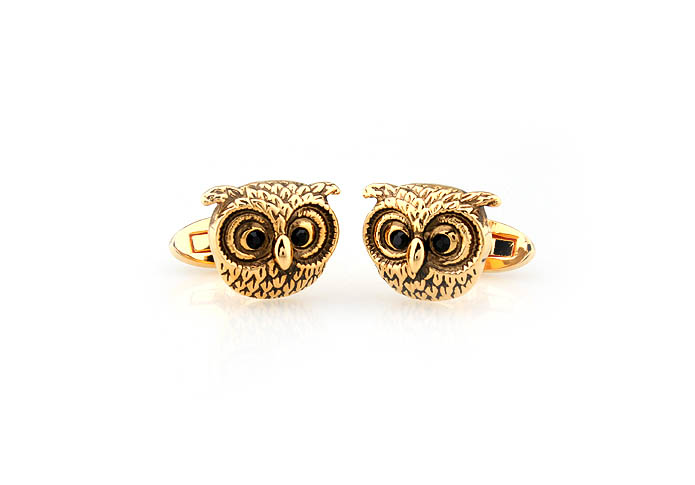 Owl Cufflinks  Gold Luxury Cufflinks Crystal Cufflinks Animal Wholesale & Customized  CL681049