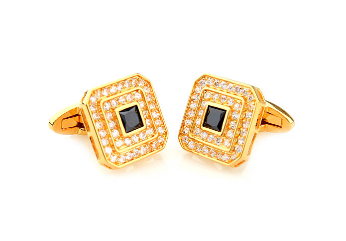  Gold Luxury Cufflinks Crystal Cufflinks Wholesale & Customized  CL681083