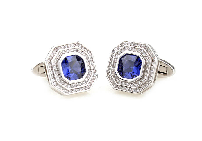  Blue White Cufflinks Crystal Cufflinks Wholesale & Customized  CL681087
