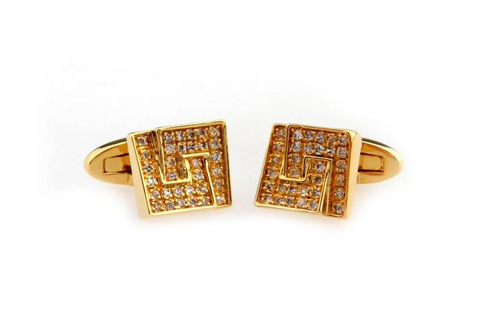  Gold Luxury Cufflinks Crystal Cufflinks Religious and Zen Wholesale & Customized  CL681137